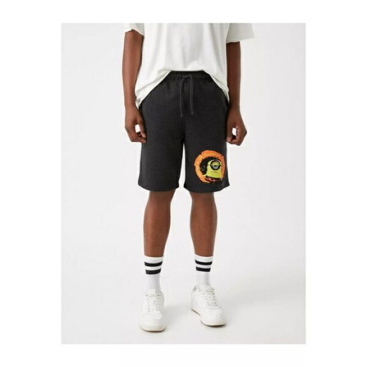 【送料無料】 コトン メンズ カジュアルパンツ ボトムス Minions Licensed Printed Shorts Anthracite