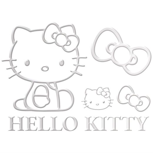 セイワ(SEIWA) 車外用品 ハローキティ ステッカー エンブレム シルバー 1枚入り ドレスアップ KT547 HELLO KITTY