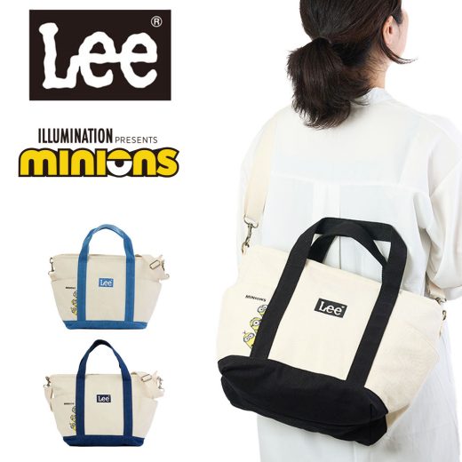 Lee リー ショルダーバッグ ミニオン minion コラボ バッグ ブランド ミニトートバッグ 2WAY 人気 ブランド かっこいい シンプル 大人 おしゃれ キャラクター ミニオンズ minions 320-30011