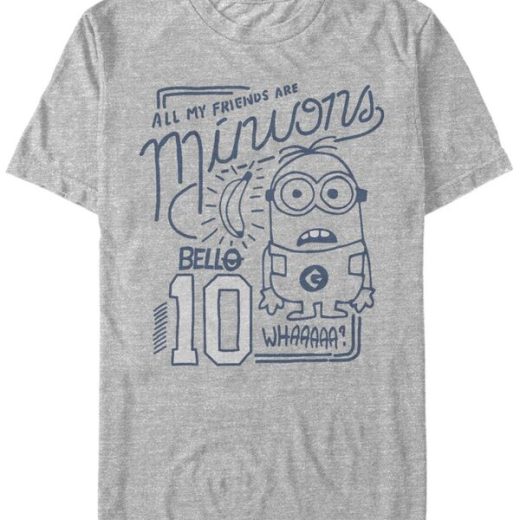 【送料無料】 フィフスサン メンズ Tシャツ トップス Minions Men's Bob All My Friends Are Short Sleeve T-Shirt Athletic H