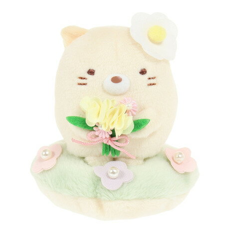 すみっコぐらし（Sumikkogurashi）（メンズ、レディース、キッズ）フラワーぬいぐるみ ざっそうとようせいのお花畑・ねこ MO06201