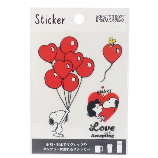 SCコーポレーション スヌーピー ステッカー 耐水耐熱 Love and Happy PKS264