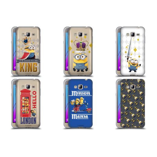 公式ライセンス Minions ミニオン・ブリティッシュ・インベージョン ソフトジェルケース Samsung 電話 3 ミニオンズ 怪盗グルー スチュアート デイブ ケビン カール 可愛い キャラクター グッズ