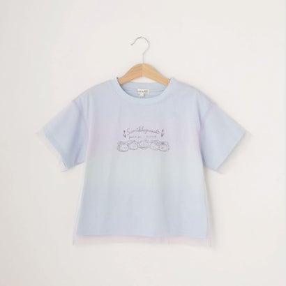 シューラルー キッズ SHOO・LA・RUE／Kids 【すみっコぐらし】チュール重ねTシャツ （サックスブルー(590)）