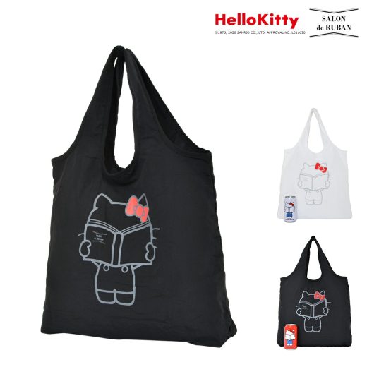 【全品10倍｜7/26 2時迄】サロン ド ルヴァン トートバッグ HELLO KITTY ハローキティコラボ レディース SRQ-018 SALONdeRUBAN エコバッグ 書き下ろしイラスト 缶入り[即日発送]