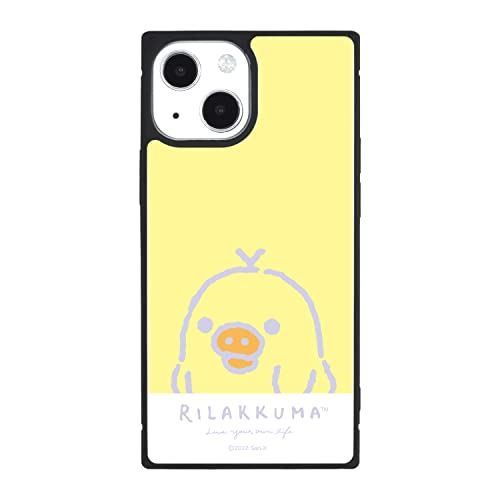 グルマンディーズ リラックマ iPhone13 mini/12 mini(5.4インチ)対応スクエアガラスケース キイロイトリ GRC-293C