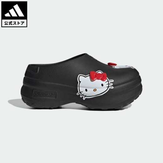 【公式】アディダス adidas 返品可 Adifom スタンスミス ハローキティ ミュール / Adifom Stan Smith Hello Kitty Mules オリジナルス メンズ レディース シューズ・靴 サンダル クロッグ 黒 ブラック IH0280