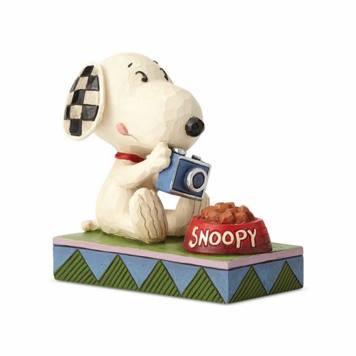 ジムショア Jim Shore ピーナッツ Peanuts 置物 フィギュア 人形 6001292 スヌーピー グルメ 木彫り調 新品