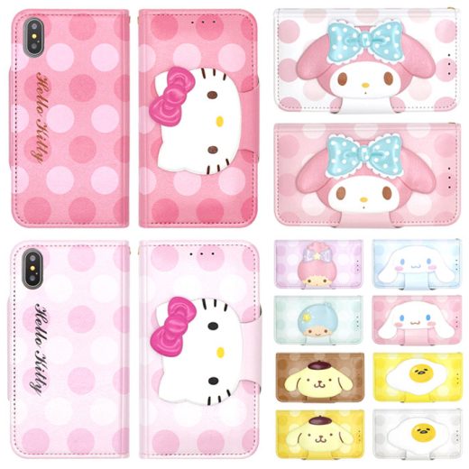 Sanrio Characters Face Diary サンリオ キャラクターズ ダイアリーケース カード収納 手帳型ケース iPhone 15 Plus Pro Max 14 SE第3世代 SE3 13 mini 12 SE第2世代 SE2 11 XS XR X 8 7 6s 6 アイフォン アイホン 10 10s 10r プラス プロ マックス ミニ エス アル キティ