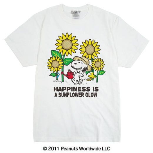 スヌーピー SNOOPY PEANUTS 半袖 Tシャツ 夏 Summer ひまわり 家族お揃い 多色展開 レディース メンズ S M L LL 綿 ギフト プリント 男女兼用