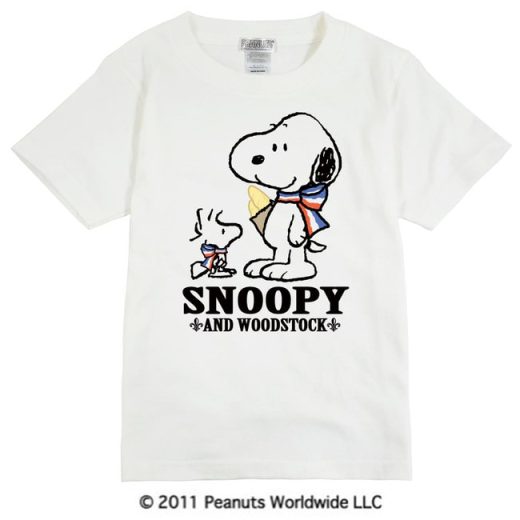 スヌーピー SNOOPY PEANUTS ウッドストック woodstock トリコロール キャラクター S M L LL フランスパンは外せない？ 半袖Tシャツ メンズ レディース 男女兼用 親子 お揃い