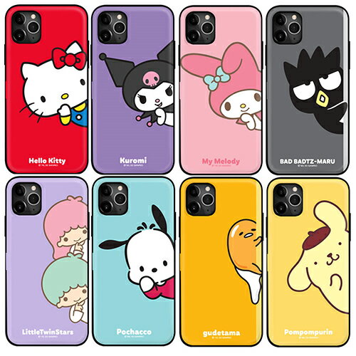 79 サンリオ サイド ピーカブー iPhone Galaxy マグネット カード ドア バンパー ケース カバー スマホケース Sanrio Characters SIDE PEEKABOO Magnetic Card Door Bumper Case Cover カード2枚が収納できる実用性 ミラーが入っております。