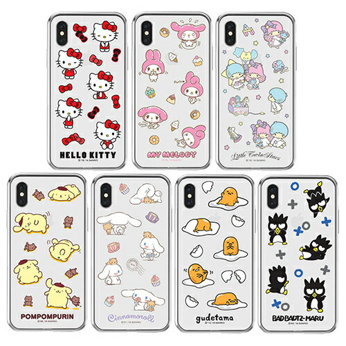 79 サンリオ アクション iPhone Galaxy 透明ゼリー ケース カバー スマホケース Sanrio Characters Action Clear Jelly CASE COVER