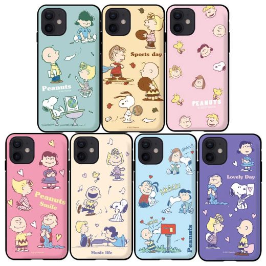 MW ピーナッツ スヌーピー iPhone Galaxy ケース カバー スマホケース PEANUTS SNOOPY SEASON 4 MAGNETIC CARD DOOR BUMPER IC Suica カード収納可能