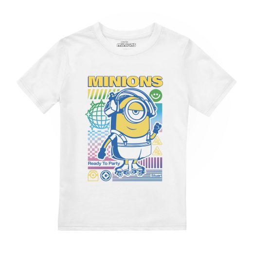 (ミニオンズ) Minions オフィシャル商品 キッズ・子供用 パーティー ポスター 半袖 Tシャツ トップス 男の子 【海外通販】