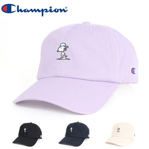 Champion PEANUTS 　Champion×PEANUTS キャップ 181-114a チャンピオン ピーナッツ Snoopy スヌーピー キャラクター かわいい メンズ レディース プレゼント 帽子 キャップ ハット UV ケア