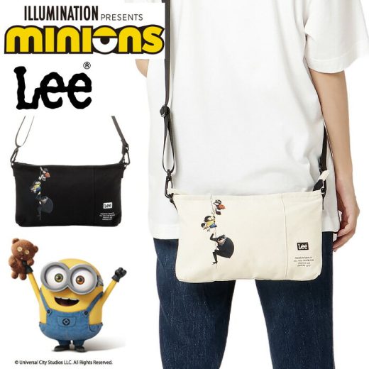 Lee ミニオン リー ショルダーバッグ 斜め掛け minions グッズ 320-30040 メンズ レディース 男子 女子 かわいい ブラック ホワイト