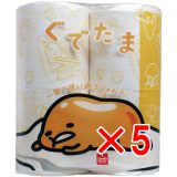 【 まとめ買い5個セット 】 ぐでたま トイレットペーパー 30m(2枚重ね)×4ロール