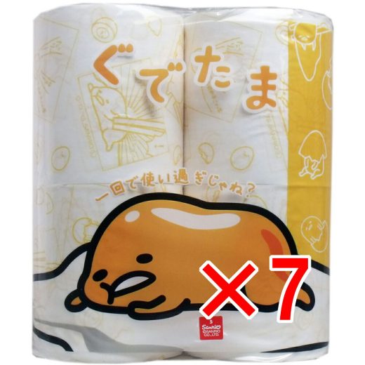 【 まとめ買い7個セット 】 ぐでたま トイレットペーパー 30m(2枚重ね)×4ロール