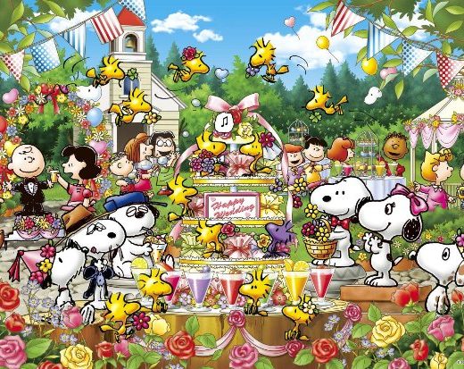 ジグソーパズル 1000ピース PEANUTS スヌーピー ウッドストック ウエディング(50x75cm)(11-540s) エポック社 梱80cm t108