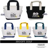 【NEW】SNOOPY GOLF スヌーピーゴルフRELAX TO GET A GOOD SCORE!!スヌーピー & Woodstock バイカラートート型カートバッグ PEANUTS642-4981101/24B