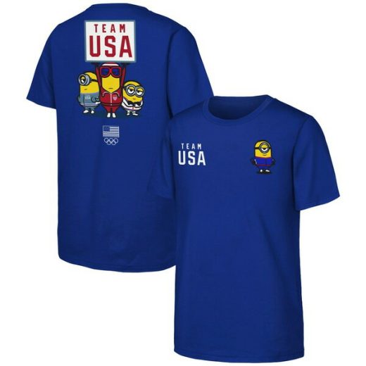 アウタースタッフ メンズ Tシャツ トップス Team USA Minions TShirt Royal