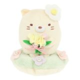 すみっコぐらし（Sumikkogurashi）（メンズ、レディース、キッズ）フラワーぬいぐるみ ざっそうとようせいのお花畑・ねこ MO06201