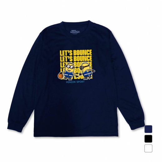 最大10％OFFクーポン 【9/15 0:00〜23:59】 ファインプラス ジュニア(キッズ・子供) バスケットボール 長袖Tシャツ ミニオンズ ジュニア 1on1 L/S Tシャツ 22864124 FINE PLUS