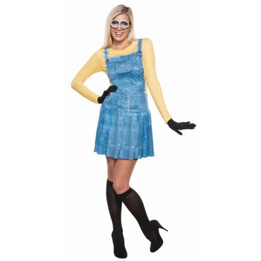 ミニオン　衣装、コスチューム　大人女性用　ミニオンズ　怪盗グルー　Minions Movie: Female Minion Adult Costume　コスプレ