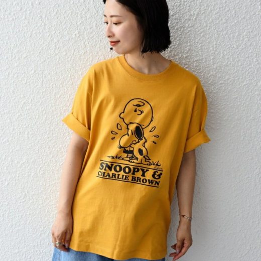 【SALE／40%OFF】SHIPS: VINTAGE PEANUTS スヌーピー プリント Tシャツ SHIPS MEN シップス トップス カットソー・Tシャツ イエロー ホワイト グレー【RBA_E】【送料無料】[Rakuten Fashion]