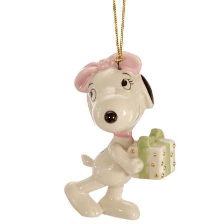 レノックス ベルのクリスマスサプライズ クリスマス オーナメント スヌーピー 855655 Belle's Christmas Surprise Ornament LENOX 置物 ギフト プレゼント 【ポイント最大46倍！楽天スーパー セール】