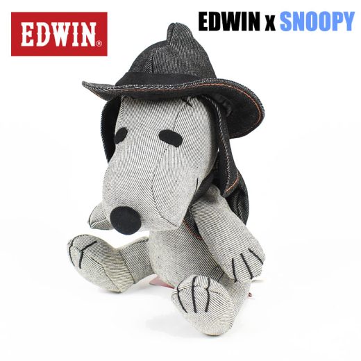 EDWIN エドウィン スヌーピー コラボ デニム ぬいぐるみ ビーグル スカウト SNOOPY PEANUTS ピーナッツ メンズ レディース ユニセックス 190147-23 QNAK10-0215