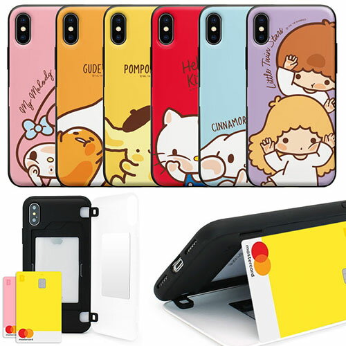 79 ハローキティ マイメロディ ポムポムプリン ぐでたま シナモロール リトルツインスターズ iPhone Galaxy カバー スマホケース SANRIO Characters Card Mirror Bumper IC カード Suica カード収納可能