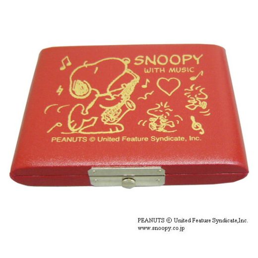 9/1はエントリーで最大P3倍★SNOOPY スヌーピー　リードケース アルトサックスレッド 5枚用【メール便送料無料】