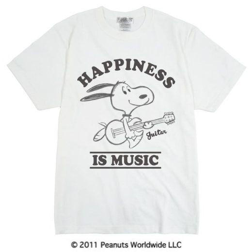 レトロ ヴィンテージ アート スヌーピー SNOOPY PEANUTS 半袖 Tシャツ 家族お揃い 多色展開 レディース メンズ S M L LL 綿 ギフト プリント MUSIC ギター 男女兼用 親子