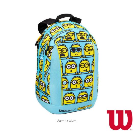 ミニオンズ2.0ツアーJRバックパック／MINIONS 2.0 TOUR JR BACKPACK／ジュニア（WR8020101001）《ウィルソン テニスバッグ》