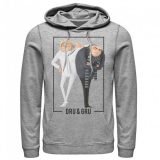 キャラクター フーディー パーカー ヘザー & 【 LICENSED CHARACTER DESPICABLE ME MINIONS DRU GRU BROTHERS PULLOVER HOODIE / ATHLETIC HEATHER 】 メンズファッション トップス スウェット トレーナー