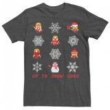 キャラクター クリスマス Tシャツ チャコール ヘザー 【 LICENSED CHARACTER DESPICABLE ME MINIONS SNOWFLAKE CHRISTMAS TEE / CHARCOAL HEATHER 】 メンズファッション トップス カットソー