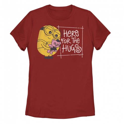 キャラクター Tシャツ 赤 レッド 【 LICENSED CHARACTER MINIONS HERE FOR THE HUGS PORTRAIT TEE / RED 】 キッズ ベビー マタニティ トップス カットソー