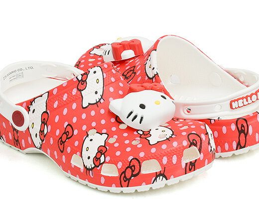 【10/16 23:59まで★期間限定セール】crocs HELLO KITTY RED CLASSIC CLOG【クロックス クラシック クロッグ】【ハローキティ キティ サンリオ SANRIO CO】【サンダル メンズ ウィメンズ レディース ユニセックス 限定】MULTI