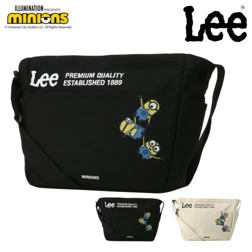 【全品10倍｜11/1(金) 0時～24H限定】Lee ミニオン ショルダーバック メンズ レディース 320-30022 MINIONS リー ヨコ型 大きめ 大容量 別注アイテム[即日発送]