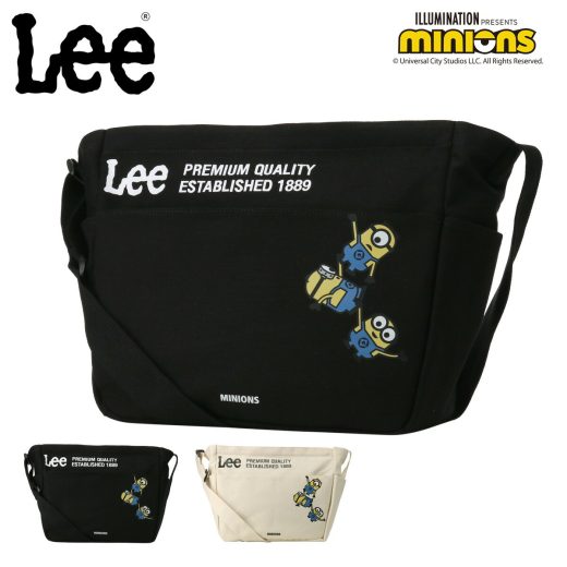 Lee ミニオン ショルダーバック メンズ レディース 320-30022 MINIONS リー ヨコ型 大きめ 大容量 別注アイテム[即日発送]