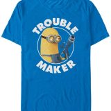 【送料無料】 フィフスサン メンズ Tシャツ トップス Minions Men’s Kevin Trouble Maker Short Sleeve T-Shirt Royal