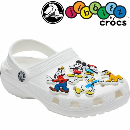 クロックス crocs ジビッツ Jibbitz ディズニー ミッキーフレンズ 5Pack 5個セット アクセサリー シューチャーム ラバークロッグ用アクセサリー 10010001 ミッキーマウス ミニーマウス ドナルド プルート グーフィー 小物 evid |2 メール便送料無料