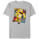 【送料無料】 ライセンス キャラクター メンズ Tシャツ トップス Men’s Despicable Me 4 Minions Closeups Graphic Tee Silver