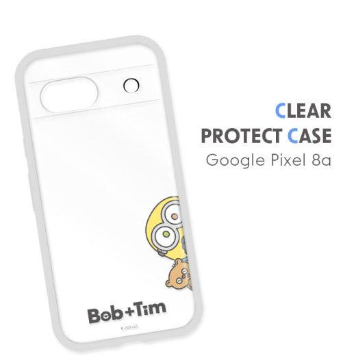 ＼最大10％OFFクーポン／Google Pixel8a 耐衝撃 ケース 怪盗グルー ミニオンズ クリア ピクセル8a かわいい キャラクター ボブ＆ティム Bob Tim おしゃれ IIIIfit clear カバー 送料無料［MINI-489A］