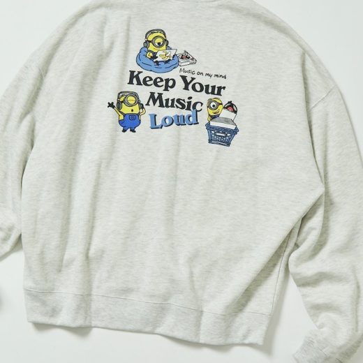 FREAK'S STORE MINIONS ミニオンズ 別注 ビッグシルエット バックプリント クルーネックスウェット 【限定展開】 フリークスストア トップス スウェット・トレーナー グレー ブラック ピンク ネイビー【送料無料】