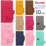 Sanrio Characters Flip サンリオ キャラクター 吸盤付き フリップ 手帳型ケース iPhone 16 Plus Pro Max 15 14 SE第3世代 SE3 13 mini 12 SE第2世代 SE2 11 XS XR X 8 7 6s 6 スマホ ケース カバー ハロー キティ マイ メロ ディ シナモロール キキララ ポムポム プリン 猫