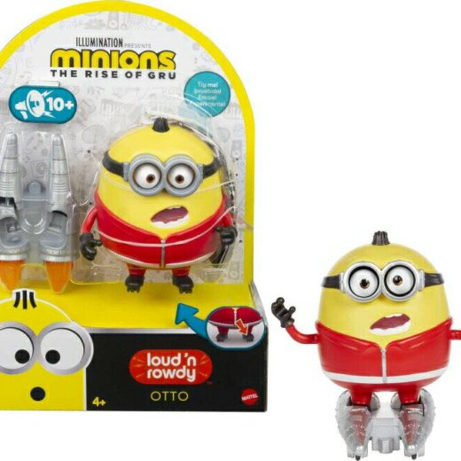 ミニオンズ フィーバー ライズオブグルー 2022 ミニオン おもちゃ Minions: Loud 'n Rowdy Otto Talking Action Figure with Kung Fu Rocket Skates Toy, Kids Gift Ages 4 Years & Older 【並行輸入品】