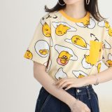 ぐでたま Tシャツ 総柄 半袖 サンリオ キャラクターズ プリント メンズ レディース